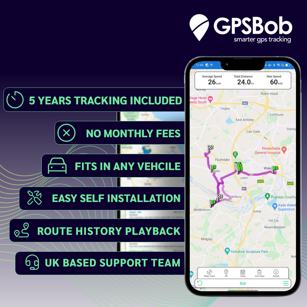 5 Year 4G OBD GPS Vehicle Tracker for Ultimate Vehicle Security - GPSBob