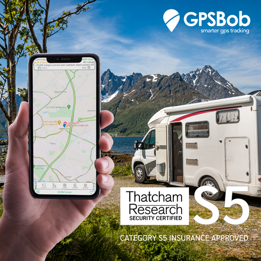4G GPSBob Mongoose S5 UK Insurance Approved Thatcham Motorhome Tracker - GPSBob
