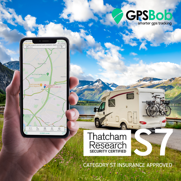 4G GPSBob Mongoose S7 UK Insurance Approved Thatcham Motorhome Tracker - GPSBob