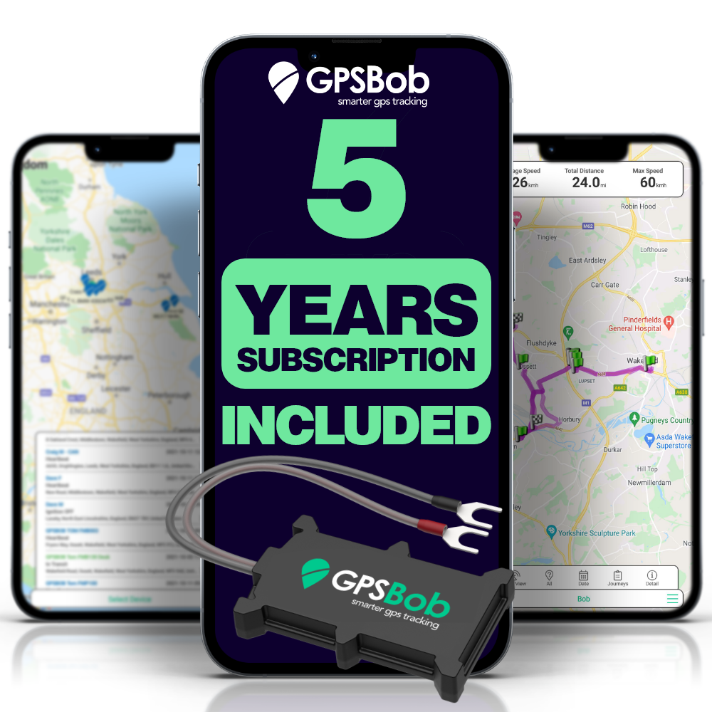 5 Year Two-wire GPS Vehicle Tracker - GPSBob