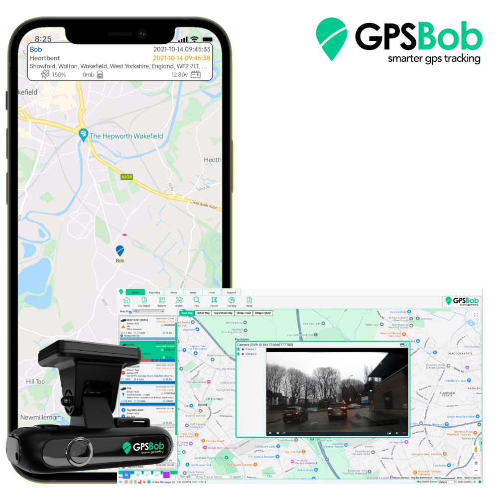 4G Dashcam including Remote Live View and Tracking - GPSBob